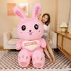 Large Love Rabbit Doll Plush Toy Pink Big Rabbit Doll Girl Bed Holding Sleeping Doll