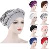 Frauen Muslim Stretch Turban Hut Chemo Cap Haarausfall Kopftuch Wrap Cap
