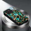 Luxury Green Gem Golden Black Glass Phone Case For Motorola Moto Edge 60 70 20 Lite 30 Pro 40 50 Ultra G45 G54 G55 G75 84 Cover
