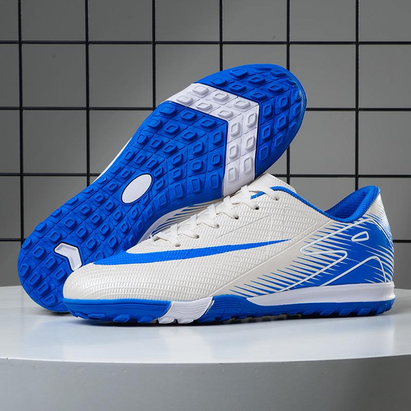 Chaussures de Football Basses Tf Crampons Cassés Gazon Artificiel Crampons AG Garçons et Filles Adolescents Étudiants Chaussures d'Entraînement Sportif
