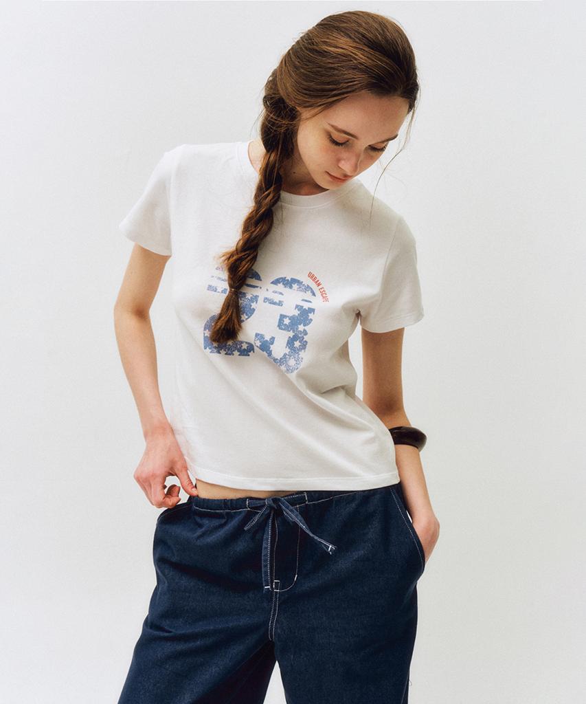 CITTA Retro Star Number 23 T-Shirt_Ctt378(White)