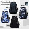 Mochila Ergonômica Camuflada para Estudantes - Grande Capacidade, Proteção da Coluna, Duas Alças para Meninos do Ensino Fundamental e Médio