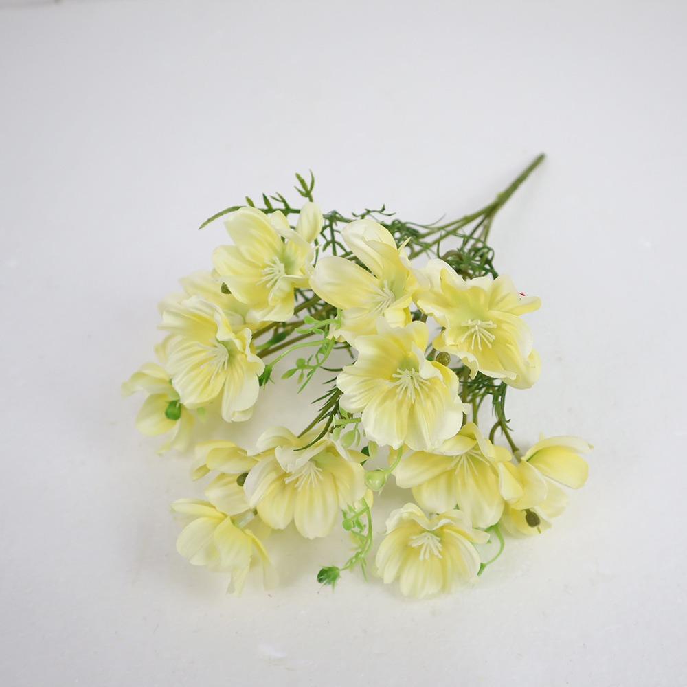 New Silk Cloth Fake Flower DIY Floral Materials Realistic Flower Bouquet Soft Simulation Flowers Photography Props