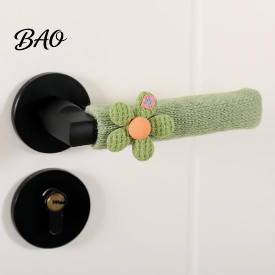 Anti Slip Chair Pads Knitted Doorknob Covers, Thick Anti?Slip Furniture Feet Protector Sleeves, Door Handle Scratch Guard Cushion Pads, Floor
