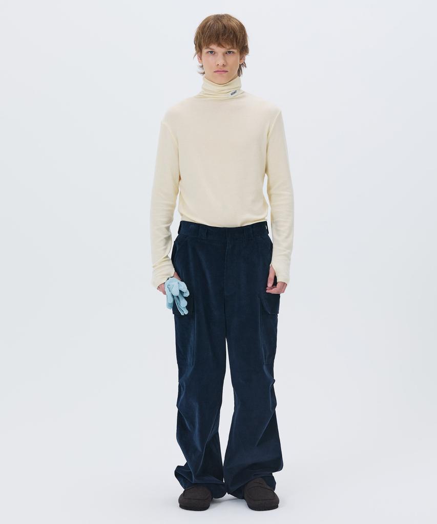 NOHANT Soft Turtleneck T-Shirt Ivory