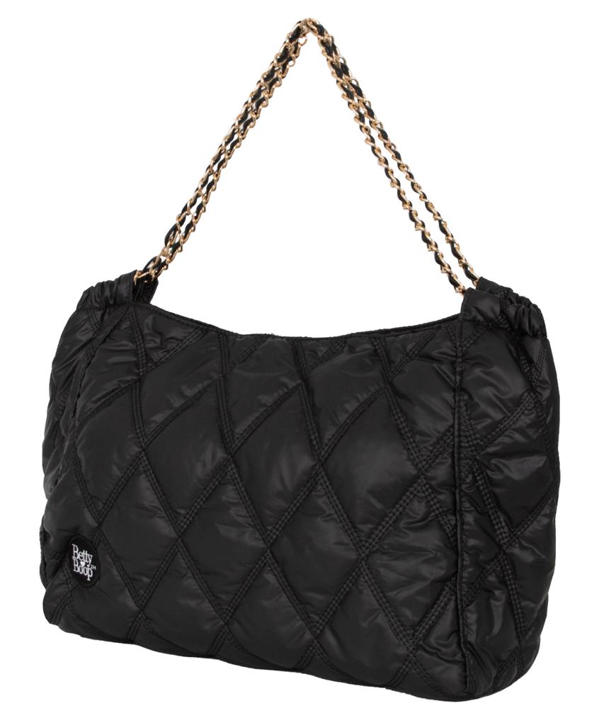 Cnvs Betty Boop Quilted Chain Shoulder Bag_Black