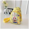 New children's breast bag cute cartoon animation printed shoulder bag leisure travel children's fun messenger bag backpack