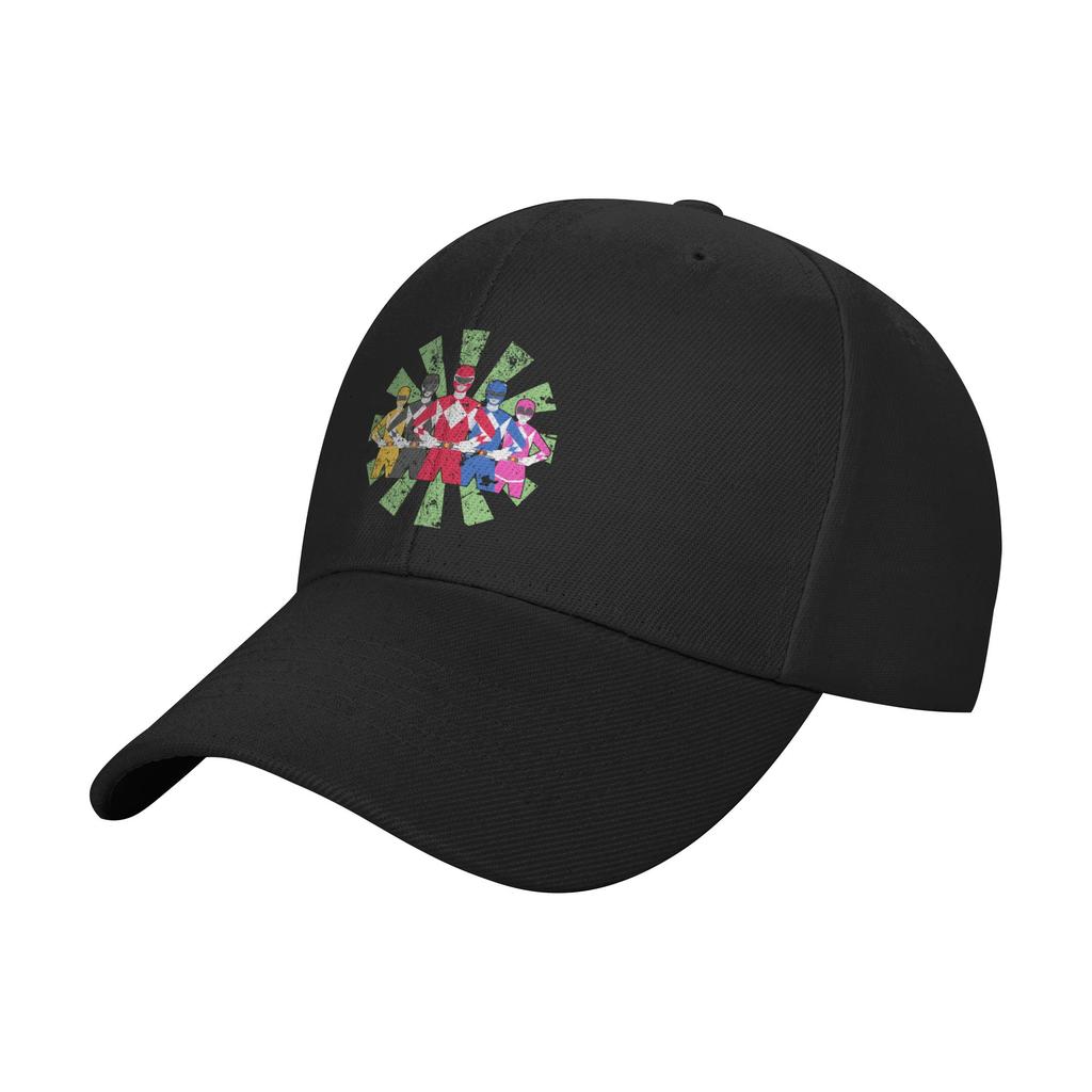 Power Rangers Retro Japanese Baseball Cap Adult Fashion Sun Hat Hats Adjustable Polyester Trucker Cap