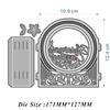 Christmas Scene 3D Frame Die-Cutters Set: 2-Piece Metal Scrapbook Molds