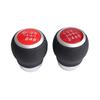 Replacement Accessory 6 Speed Shifter Knob Car Shifter Knob Head Manual Transmission Gear Shifter Knob Left/Right