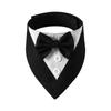 Fashion Tuxedo Bow Ties Pet Accessories Dog Necktie Bow Tie Collar Pet Saliva Towel Formal Tie
