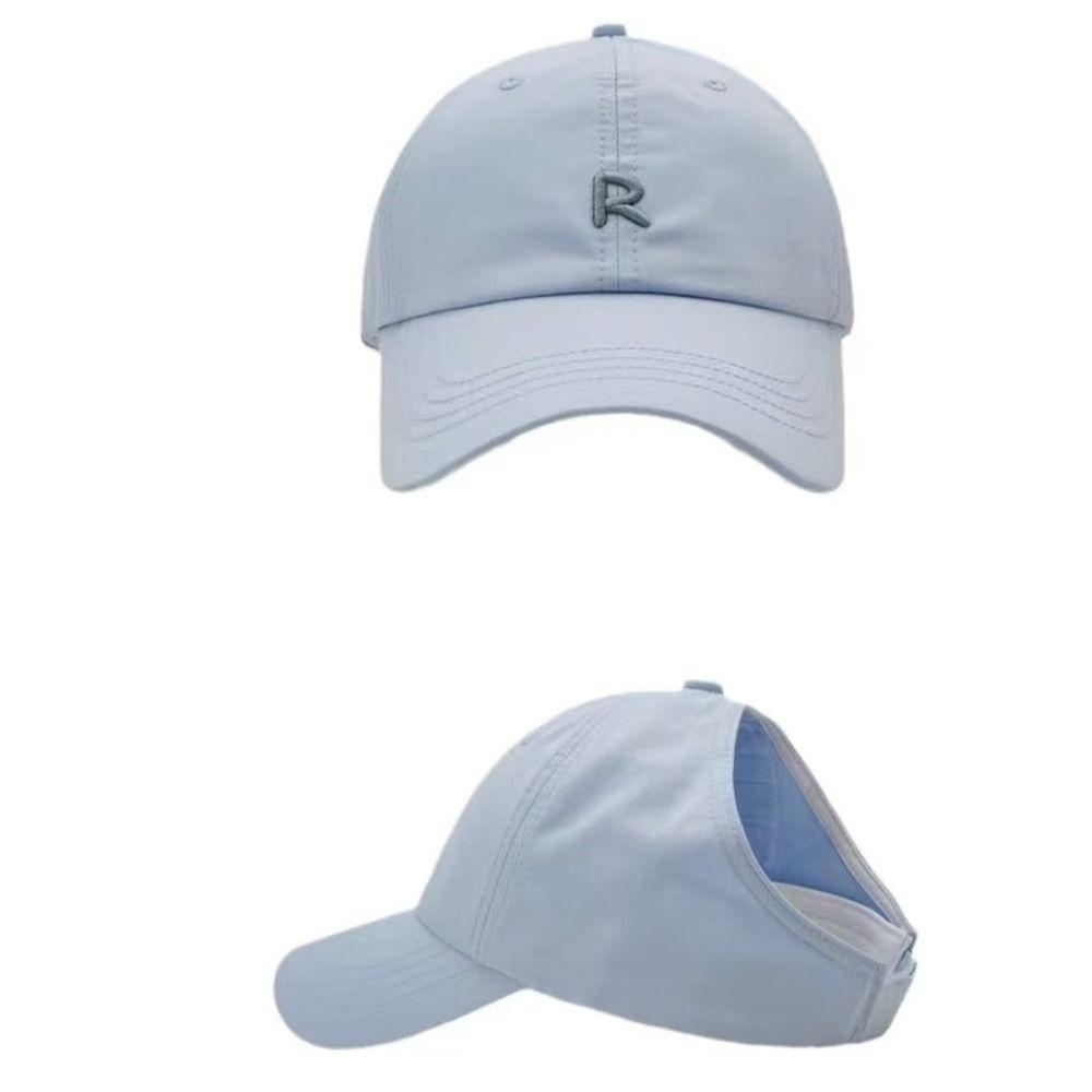 Vintage Embroidered Letters Baseball Cap Sun Protection Cotton Duck Tongue Caps Adjustable Summer Casual Hat For Women Men