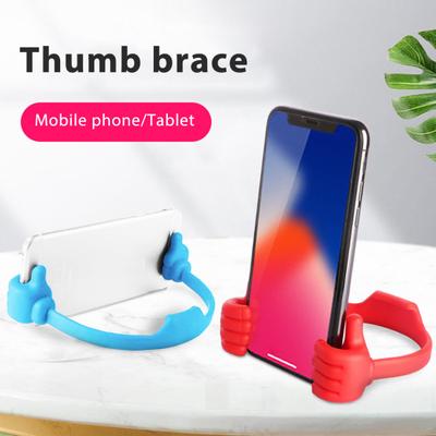 6Pcs Adjustable Thumb Mobile Phone Holder Portable Lightweight Universal Thumbs Shape Desk Tablets Cellphone Stand Home Office Decoration