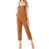 Salopetă Elegantă de Bumbac cu Nasturi pentru Femei Pantaloni Conici Trendy Casual În Mai Multe Culori