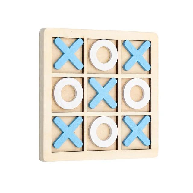 Educational NEW Tic Tac Toe Brain Training Wooden Chess Board Game Table Toy Toy Parent-child Interactive Birthday Kids Gift