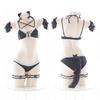 Kitten Maid Outfit Cosplay Women Bikini Set Anime Costume Bra Panty Tail Cosplay & Roleplay