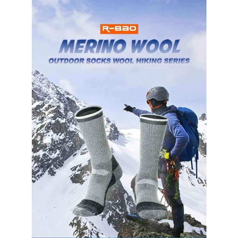 1 Pairs Merino Wool Thermal Socks for Men Women Winter Keep Warm Outdoor Ski Hiking Socks Sports Thermococcus Thicken M L X