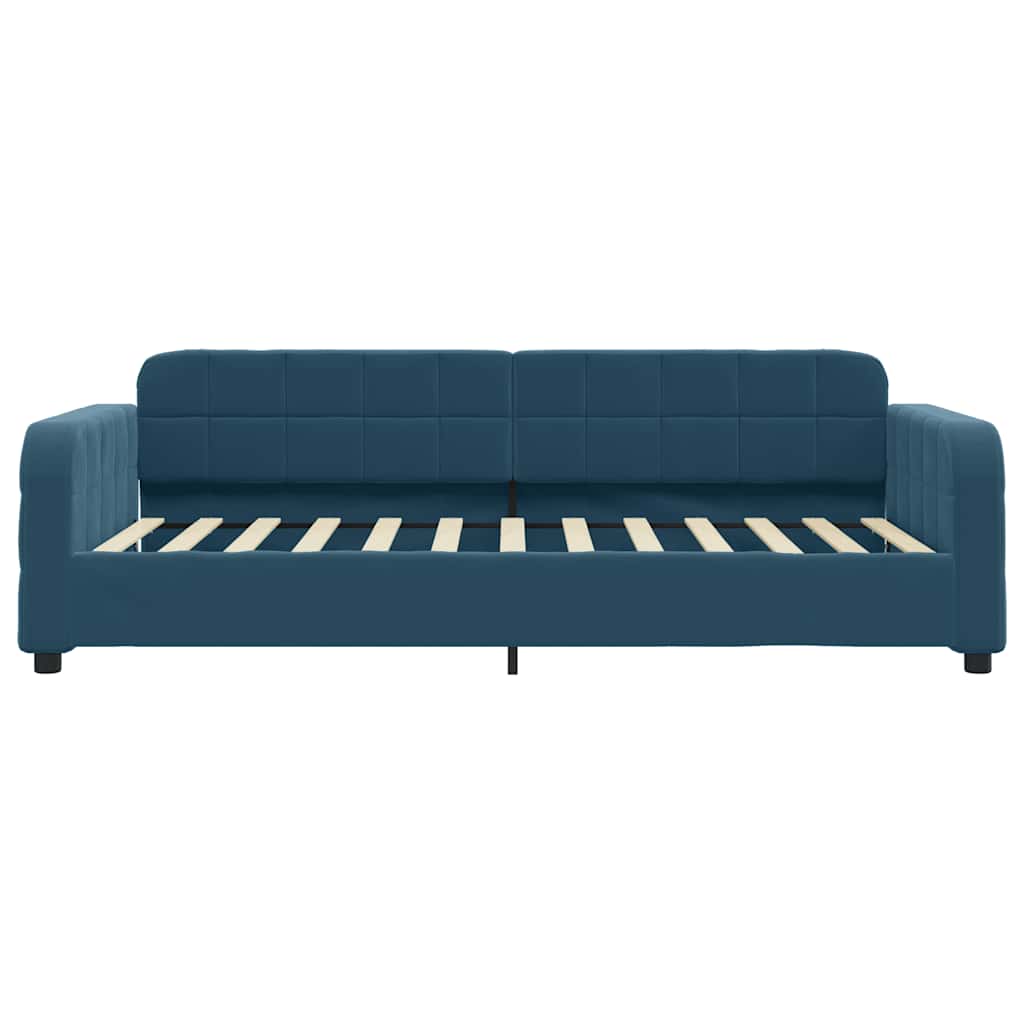 Daybed with Mattress Blue 80 x 200 cm Velvet