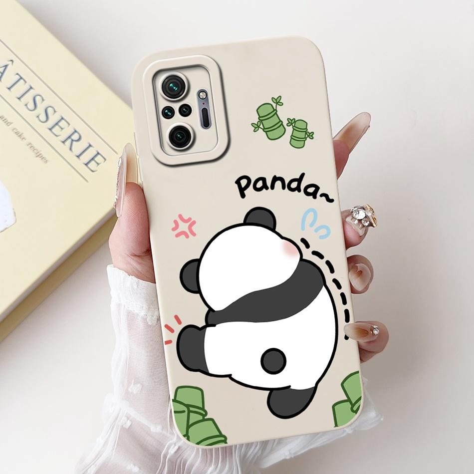 For Xiaomi Redmi Note 10 Pro Cute Panda Rabbit Cartoon Soft Silicone Case For Redmi Note 10 Pro 4G Shockproof Phone Cases