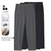 Heren Lyocell Blend Rechte Business Casual Broek W8136
