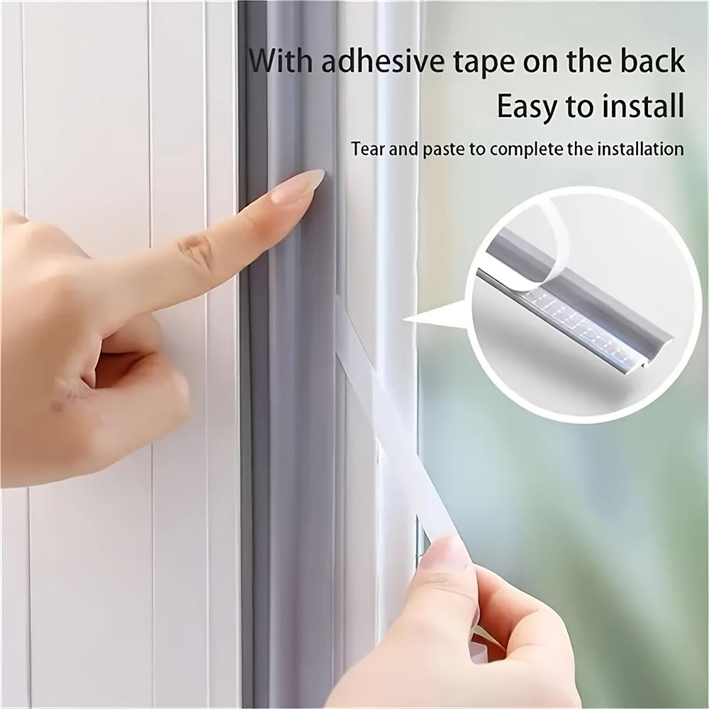 Self-Adhesive Weather Stripping for Windows & Doors - Windproof  Dustproof  Rain Barrier & Noise Reduction Sealant Tape