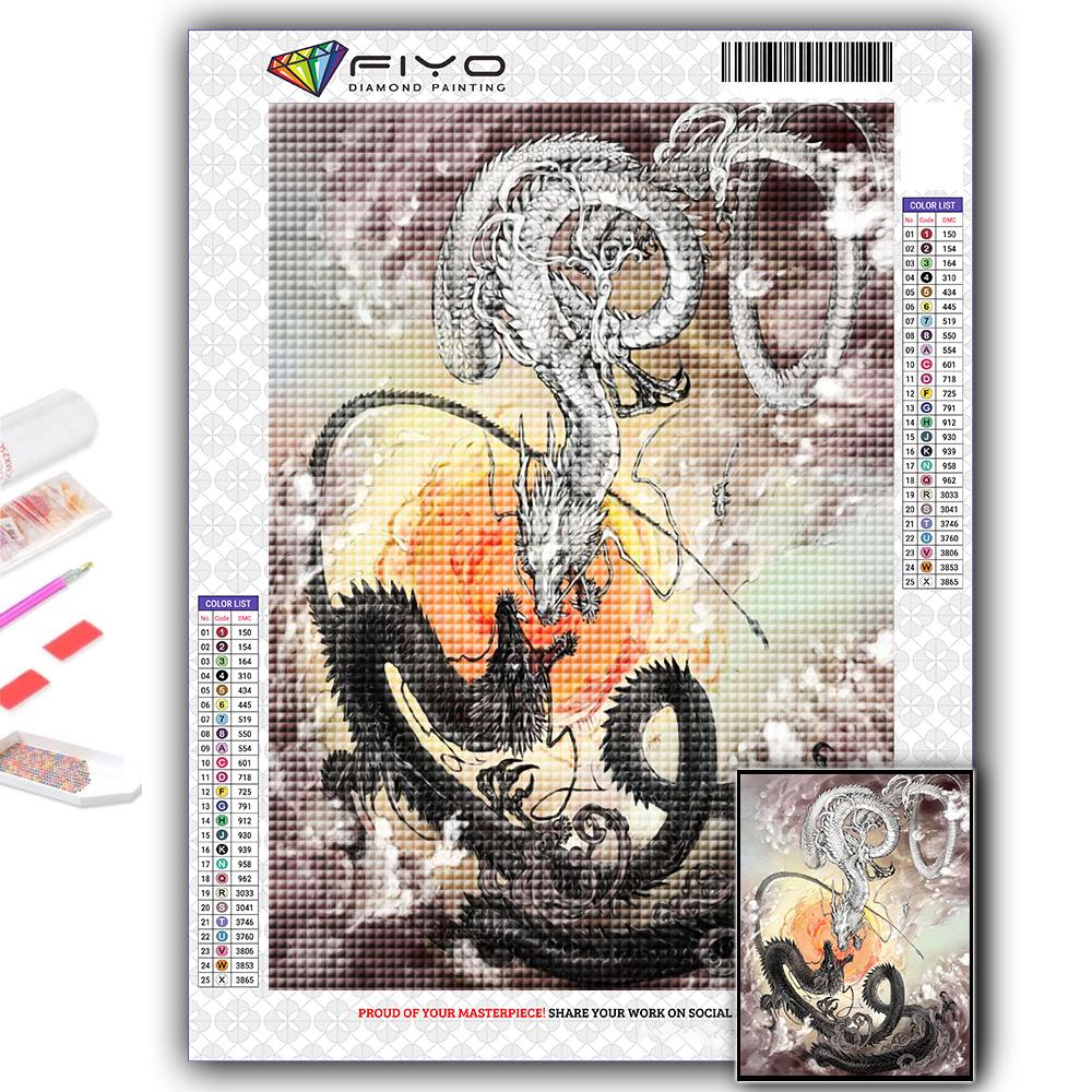 Full 5D Diy Diamond Painting Chinese Dragon 5D Diamond Painting