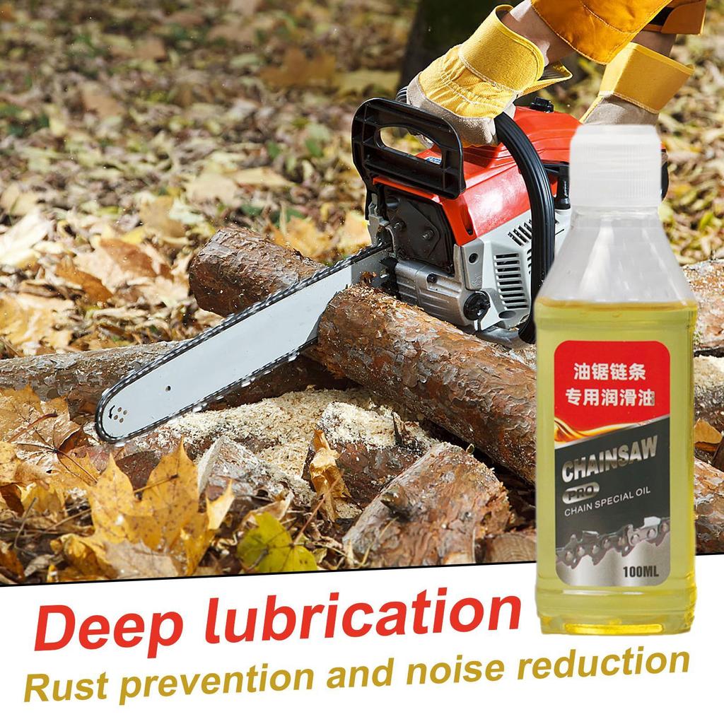 100ml Chainsaw Oil Electric Chain Saw Oil Multi Purpose Synthetic Solvent Anti Rust Deep Penetrating Lubricant For Trimmer