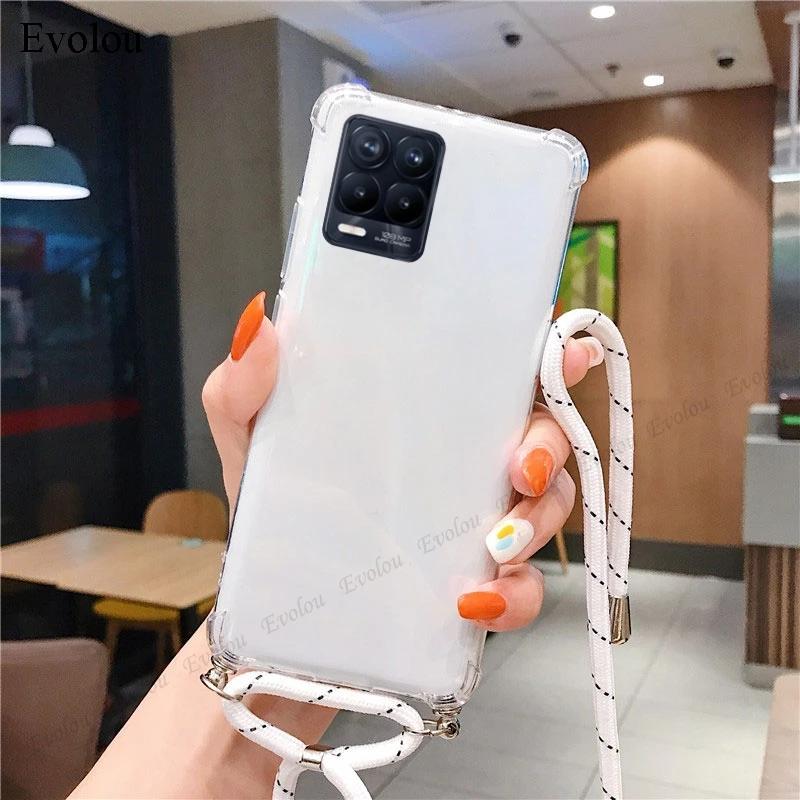 Crossbody Lanyard TPU Phone Case For Xiaomi 1T Pro 14T Pro Transparent Shockproof Soft Silicone Cover For Xiaomi 13T 12T 11T