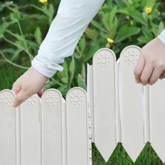 10 Pcs Garden Landscape Edging Panels No Digging Fence Border Connectable Fence Panels for Dividing Yard Flower Beds