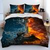 3D Classical Guitar Electric Guitar Comforter Bedding Set,Duvet Cover Bed Set Quilt Cover Pillowcase,King Queen Size Bedding Set