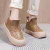 Women's Winter Platform Snow Boots Anti-Slip Warm Faux Fur Lining Ankle Booties Shoes Casual PU Leather Comfortable Fuzzy Walking Short Boot for Women