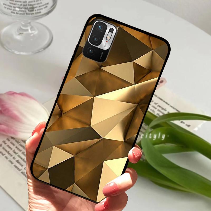 For Redmi Note 10T Case Note10 5G Geometric Design Silicone Soft TPU Back Covers For Xiaomi Redmi Note 10 JE Bumper Funda Capa