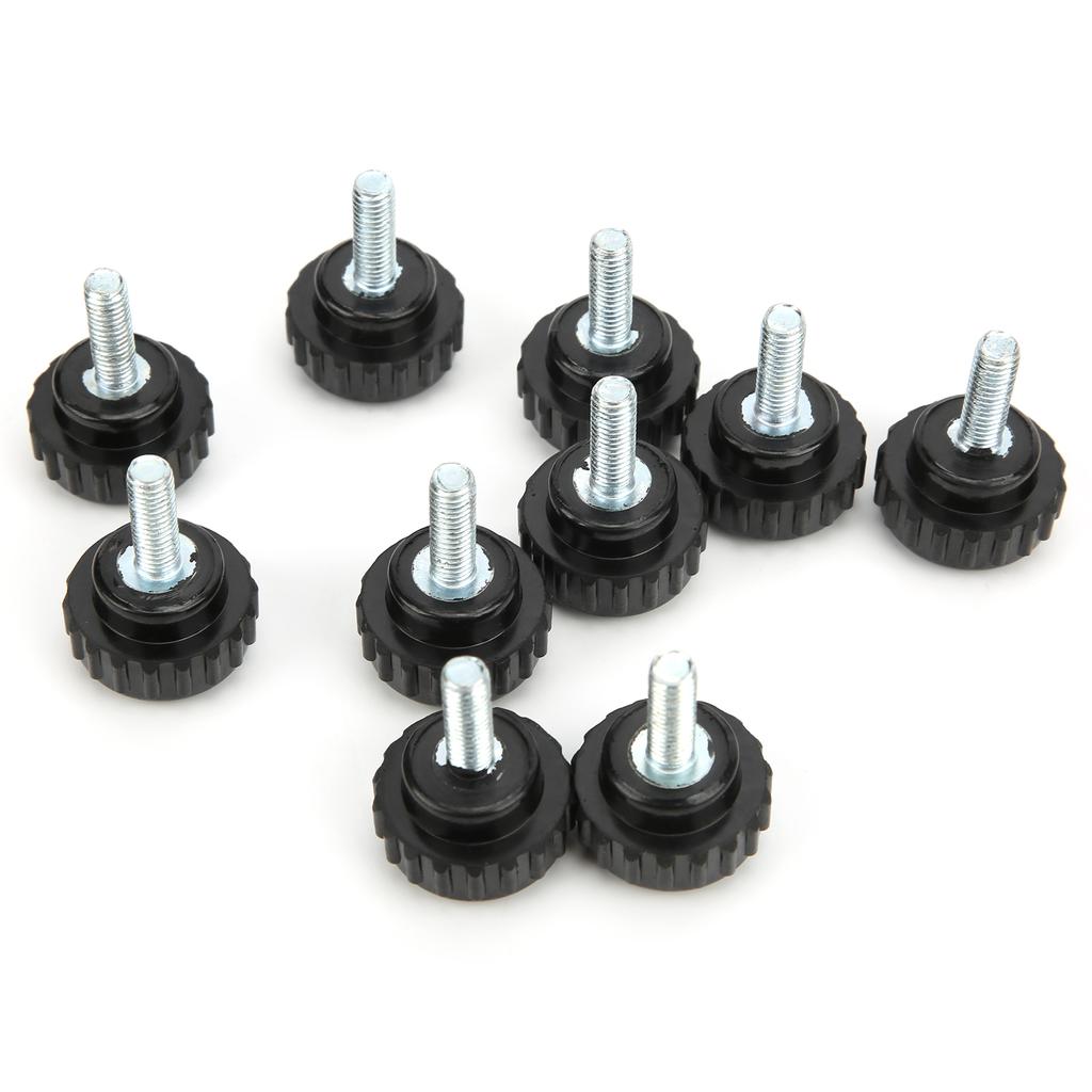 10Pcs Clamping Knob Jig Bolt Lathe Hand Grip Twist Nut Straight Thread Locking Handle M5x20x15