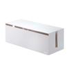 Yamazaki Cable Box Web L White Approx. W40 X D15.5 X H14.5cm Power Strip Cable Storage 2707