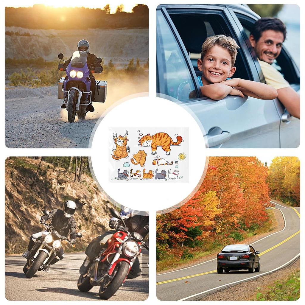 Autocollant Chat, Autocollant Voiture, Cache Rayures Voiture, Chat Mignon, Autocollant Dessin Animé Mignon, Thème Chat,