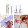 Seturi Instrumente Punch Needle pentru Broderie Adulti Instrument Punch Needle Consumabile Punch Needle cu Ac de Înfilat Despicător de Cusături
