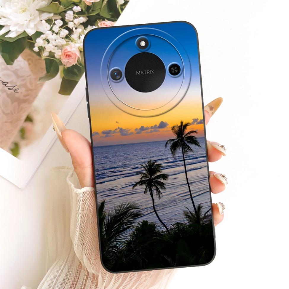 6.8'' For Honor X9c Smart Case Silicone Fashion Luxury Cute Cartoon Painted Cover For Honor X9c Smart Funda