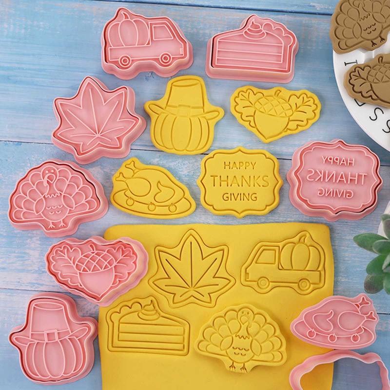 Cookie Molds Biscuit Moulds Biscuit Cutter Plastic Material for Thanksgiving Day