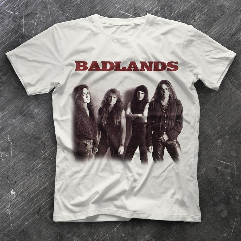 Badlands White Unisex TShirt Short Sleeve Cotton White All size Shirt Unisex T-Shirt