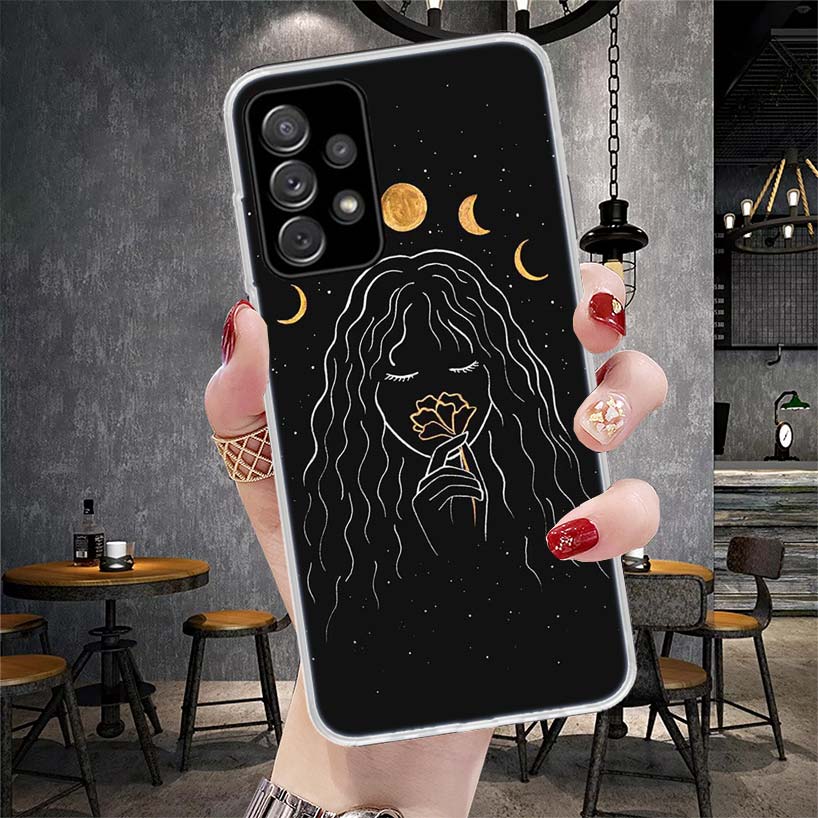 Mond Mysterium Totem Hexe Weiche Handyhülle Für Samsung Galaxy S22 S23 S24 S25 Edge S26 Ultra S20 FE S21 Plus + Hüllen Coque Galax