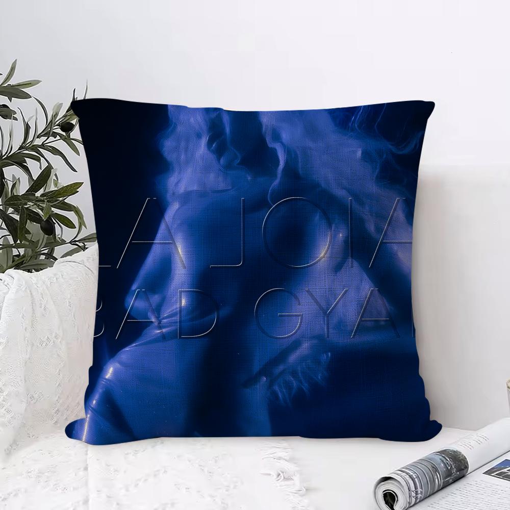 Singer BBad GGyal Cushion Cover Breathable Linen Pillow Cover SkinFriendly Home Decor Pillowcase with Hidden Zipper