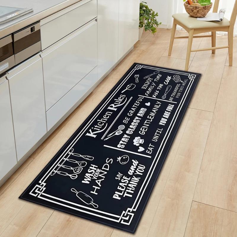 Kitchen Mat Home Entrance Doormat Living Room Bedroom Balcony Floor Decoration Carpet House Hallway Door Bath Anti-slip Foot Rug