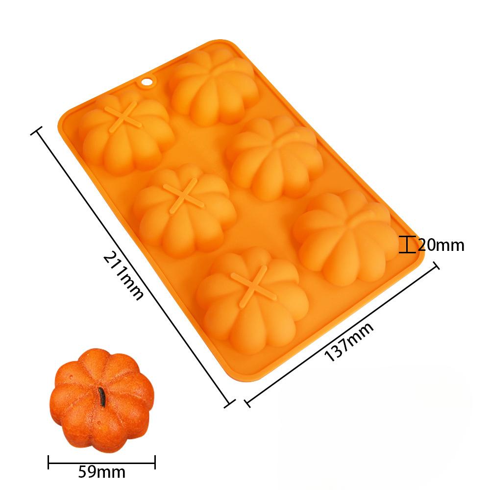 Halloween Pumpkin Chocolate Silicone Mold DIY Mini Ghost Biscuit Candy Baking Accessories Candle Mould Cake Decorating Tools