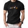 Trendy Men'S T-Shirt, Sports Top, Casual Breathable Short-Sleeve Shirt Featuring a Unique Print of a Chick'S Life