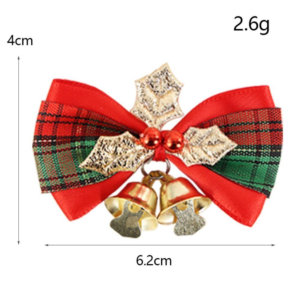 Durable Mini Christmas Bow Bell Christmas Tree Hanging Decor Christmas Decorations Reusable Durable Christma Gift Box Home