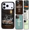 Bible Verse Jesus Christ Christian Phone Case For iPhone 17 16 15 14 13 12 11 Pro Max Plus 17Air Soft Silicone Cover