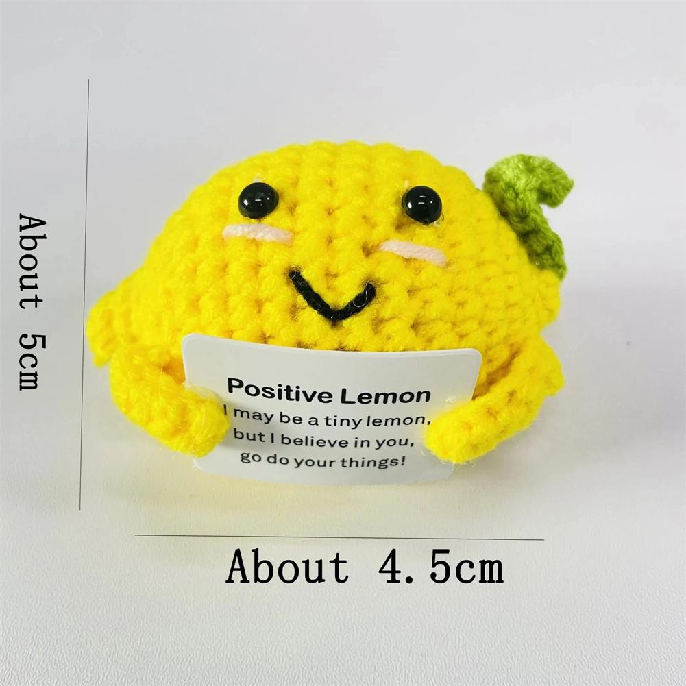 Positive Cute Potato Home Room Decor Mini Handmade Plush Ornament Knitting Wool Yarn Doll Birthday Gifts Room Decorations