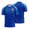 2026 Haiti Koszulka Piłkarska z Krótkim Rękawem Drukowana 3D Koszulka Sportowa Męska Strój Treningowy Piłkarski Męski Top Streetwear