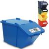 Blue Double-decker Waste Sorting Container 45L