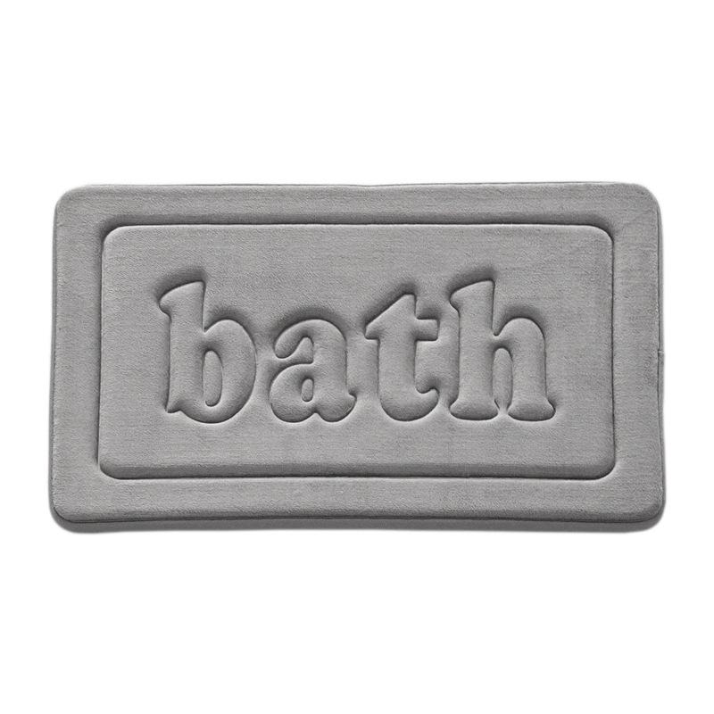 Water-Absorbent Entrance Mats, Anti-Slip Bathroom Mats, Coral Fleece Rugs, Quick-Drying Memory Foam Toilet Mats